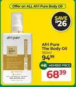 Dis-Chem Afri Pure The Body Oil-180ml offer