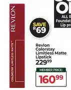 Dis-Chem Revlon Colorstay Limitless Matte Lipstick offer
