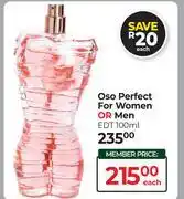 Dis-Chem Oso Perfect For Women Or Men EDT-100ml Each offer