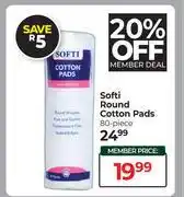 Dis-Chem Softi Round Cotton Pads 80 Piece offer