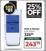 Dis-Chem Pret A Porter EDP-100ml offer