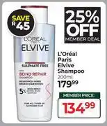 Dis-Chem L'Oreal Paris Elvive Shampoo-200ml offer