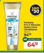Dis-Chem Pantene Pro V Miracles Hydra Glow Conditioner-160ml offer