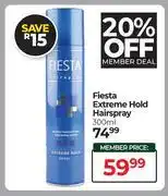 Dis-Chem Fiesta Extreme Hold Hair Spray-300ml offer