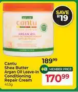 Dis-Chem Cantu Shea Butter Argan Oil Leave In Conditioning Repair Cream-453g offer