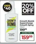 Dis-Chem Growth Bomb Supercharge Growth Spray-125ml offer