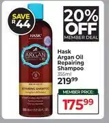 Dis-Chem Hask Argan Oil Repairing Shampoo-355ml offer