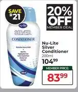 Dis-Chem Nu-Lite Silver Conditioner-200ml offer