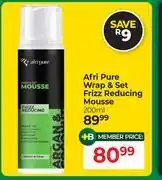Dis-Chem Afri Pure Wrap & Set Frizz Reducing Mousse-200ml offer