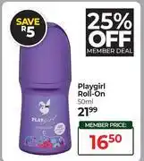 Dis-Chem Playgirl Roll On-50ml offer