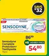 Dis-Chem Sensodyne Complete Protection Toothpaste-75ml offer