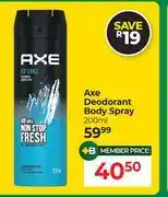 Dis-Chem Axe Deodorant Body Spray-200ml offer