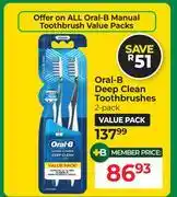 Dis-Chem Oral-B Deep Clean Toothbrushes 2 Pack offer