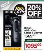 Dis-Chem Braun All In One Series 5 Shaver offer