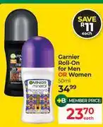 Dis-Chem Garnier Roll-on For Men Or Women-50ml Each offer