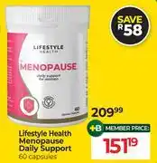Dis-Chem Lifestyle Health Menopause Daily Support 60 Capsules offer
