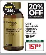 Dis-Chem Dis-Chem Gold Non Acidic Vitamin C 1000mg 100 Tablets offer