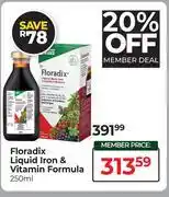 Dis-Chem Floradix Liquid Iron & Vitamin Formula-250ml offer