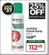 Dis-Chem ActivEze Freeze Spray-125ml offer