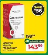 Dis-Chem Lifestyle Health Magnesium 100 Tablets offer