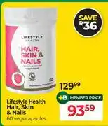 Dis-Chem Lifestyle Health Hair, Skin & Nails 60 Vegecapsules offer