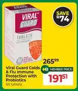 Dis-Chem Viral Guard Colds & Flu Immune Protection With Probiotics 60 Tablets offer