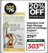 Dis-Chem OsteoEze Gold High Dosage Joint & Cartilage Support 90 Capsules offer