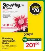 Dis-Chem Slow Mag Magnesium Fizzies 30 Effervescent Tablets offer