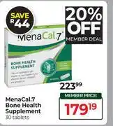 Dis-Chem Mena Cal.7 Bone Health Supplement 30 Tablets offer