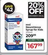 Dis-Chem MNI NeuroVance Syrup For Kids-200ml offer