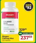 Dis-Chem Biogen Calmag Max 120 Tablets offer