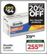 Dis-Chem Ocuvite Lutein 60 Tablets offer