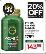 Dis-Chem Pro-B5 For Kids & Adults-30 Vegetarian Capsules offer