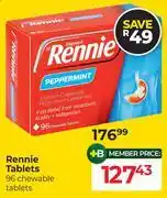 Dis-Chem Rennie Tablets-96 Chewable Tablets offer