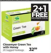 Dis-Chem Closemyer Green Tea With Honey-20 Tagged Teabags offer
