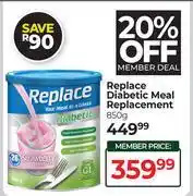 Dis-Chem Replace Diabetic Meal Replacement-850g offer