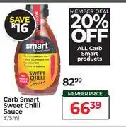 Dis-Chem Carb Smart Sweet Chilli Sauce-375ml offer