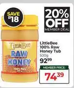 Dis-Chem Little Bee 100% Raw Honey Tub-500g offer