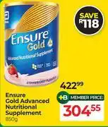 Dis-Chem Ensure Gold Advanced Nutritional Supplement-850g offer