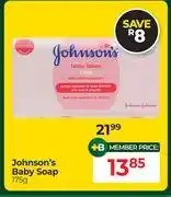 Dis-Chem Johnson's Baby Soap-175g offer
