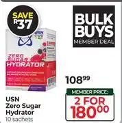 Dis-Chem USN Zero Sugar Hydrator-For 2 offer