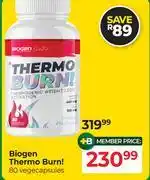 Dis-Chem Biogen Thermo Burnt-80 Vegecapsules offer