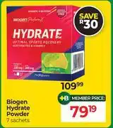 Dis-Chem Biogen Hydrate Powder-7 Sachets offer