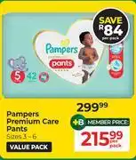 Dis-Chem Pampers Premium Care Pants-Per Pack offer