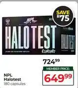 Dis-Chem NPL Halotest-180 Capsules offer