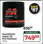Dis-Chem Muscle Tech Vapor X5 Pre Workout-232g offer