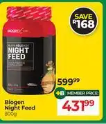 Dis-Chem Biogen Night Feed-800g offer