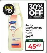 Dis-Chem Purity Baby Laundry Wash-750ml offer