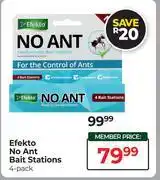 Dis-Chem Efekto No Ant Bait Stations-4 Pack offer