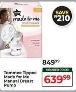 Dis-Chem Tommee Tippee Made For Me Manual Breast Pump offer